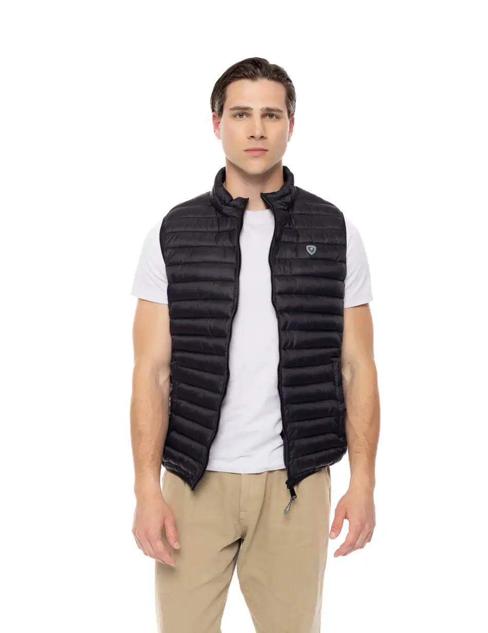 Biston fashion ανδρικό ultra light αμάνικο μπουφάν με γιακά 51-202-003 BLACK