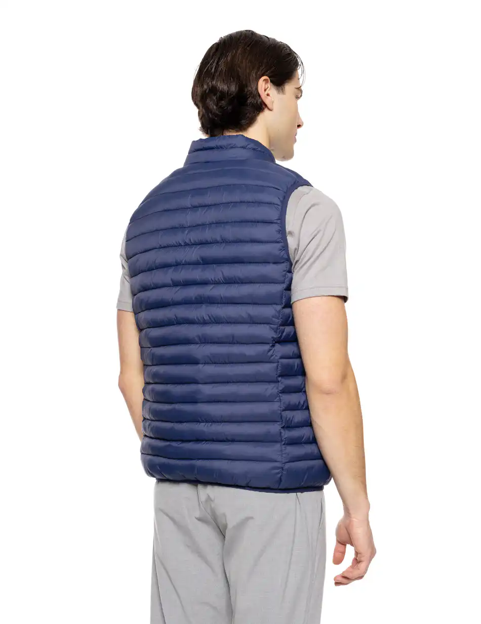 Biston fashion ανδρικό ultra light αμάνικο μπουφάν με γιακά 51-202-003 BLUE