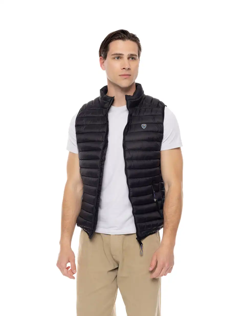 Splendid fashion ανδρικό ultra light αμάνικο μπουφάν με γιακά 51-202-004 BLACK