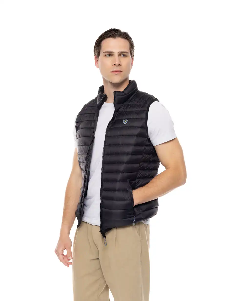 Splendid fashion ανδρικό ultra light αμάνικο μπουφάν με γιακά 51-202-004 BLACK