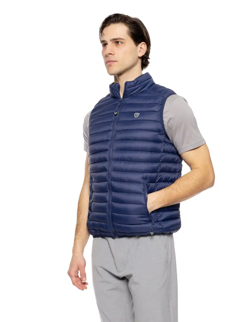 Splendid fashion ανδρικό ultra light αμάνικο μπουφάν με γιακά 51-202-004 BLUE