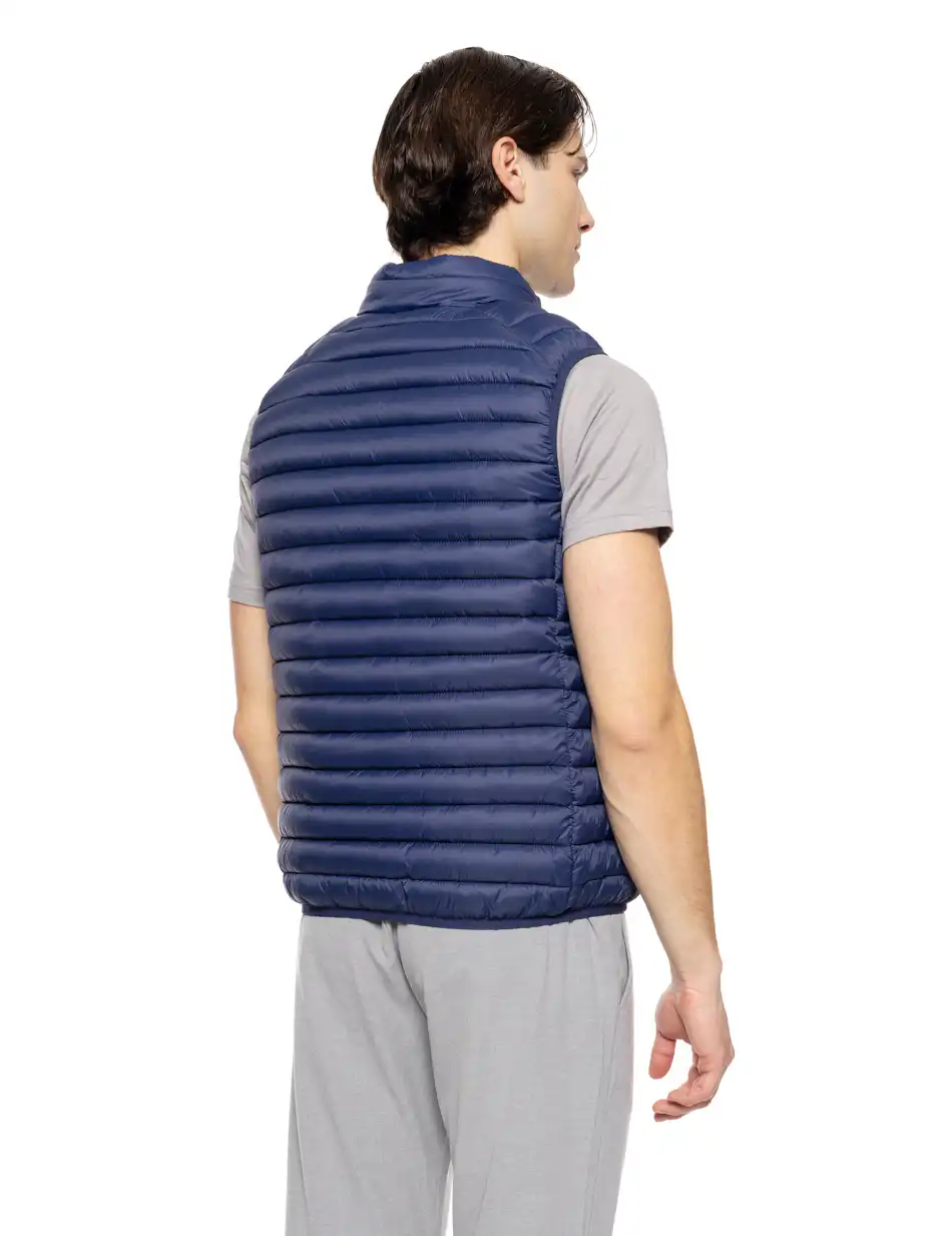 Splendid fashion ανδρικό ultra light αμάνικο μπουφάν με γιακά 51-202-004 BLUE