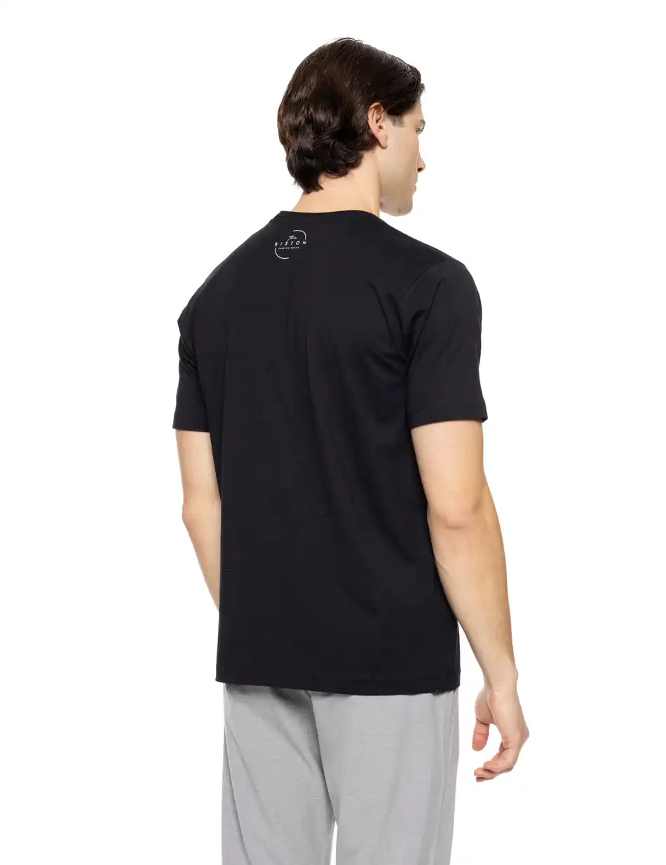 Biston fashion ανδρικό t-shirt 51-206-010 BLACK