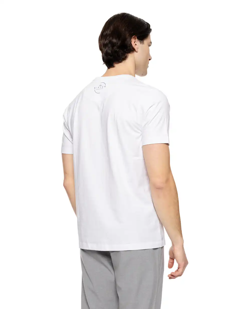 Biston fashion ανδρικό t-shirt 51-206-010 WHITE