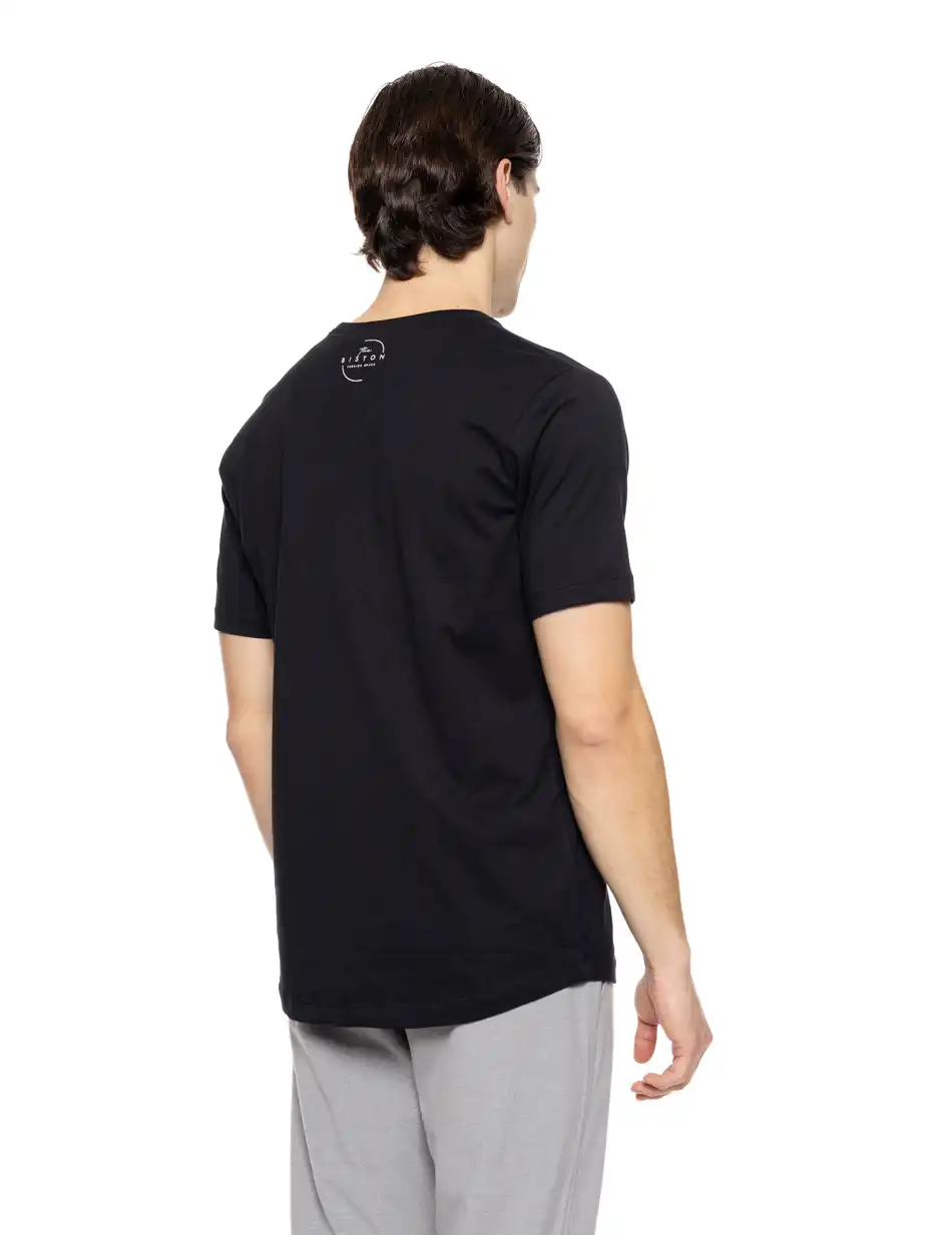 Biston fashion ανδρικό t-shirt 51-206-013 BLACK