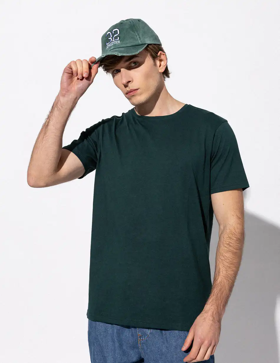 Smart fashion ανδρικό t-shirt 51-206-032 PETROL