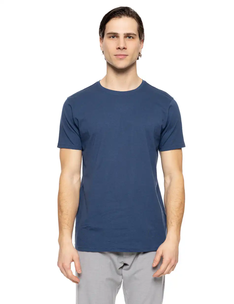 Smart fashion ανδρικό t-shirt 51-206-032 INDIGO