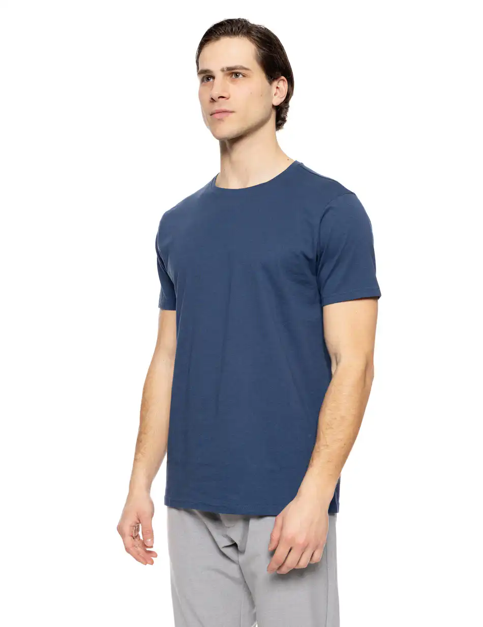Smart fashion ανδρικό t-shirt 51-206-032 INDIGO