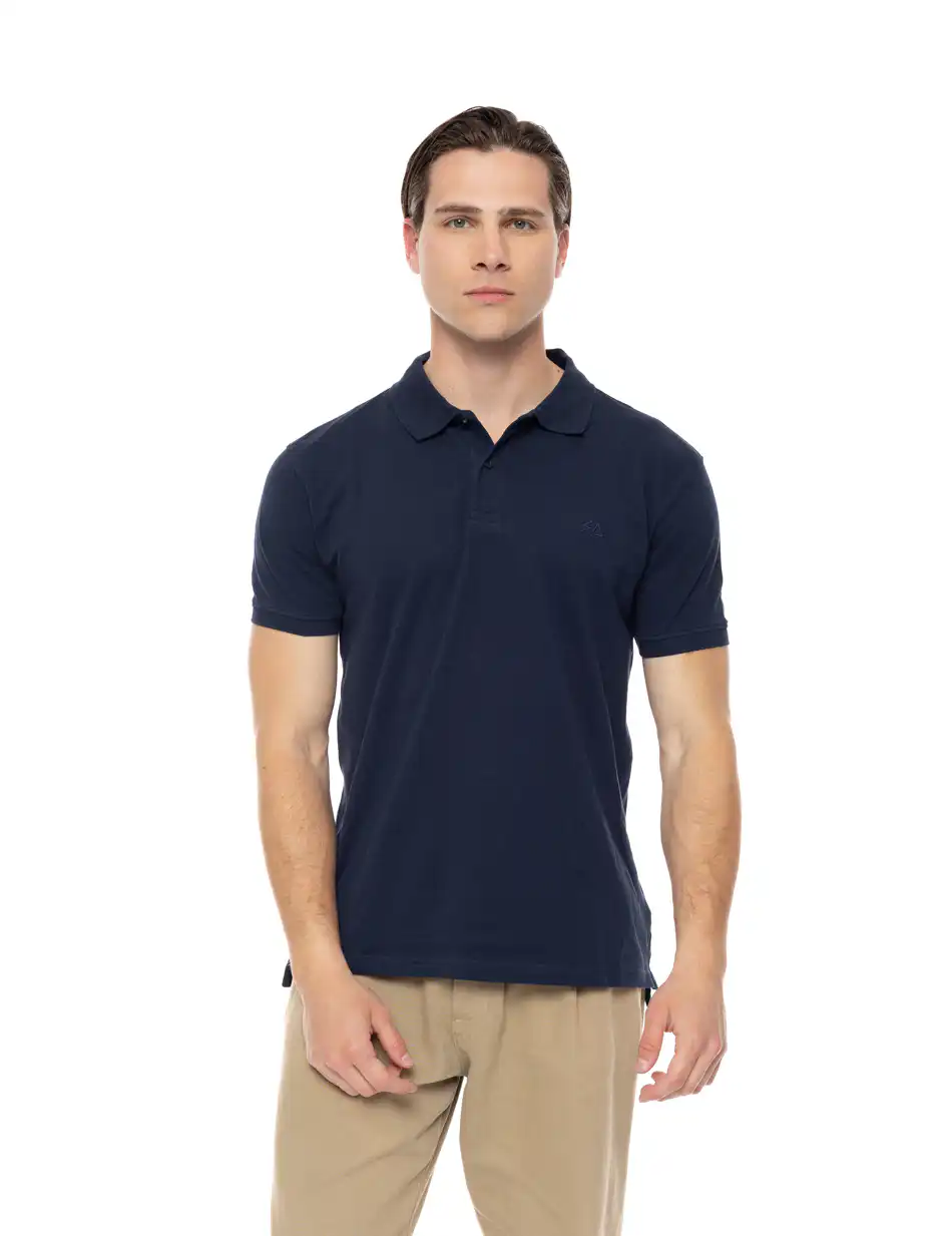 Splendid fashion ανδρικό πόλο με τύπωμα 51-206-036 NAVY