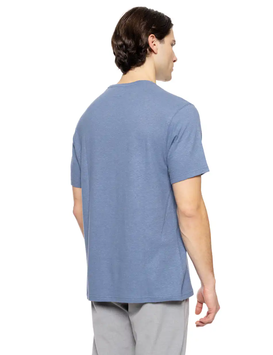 Smart fashion ανδρικό πλεκτό t-shirt 51-206-056 SKY BLUE