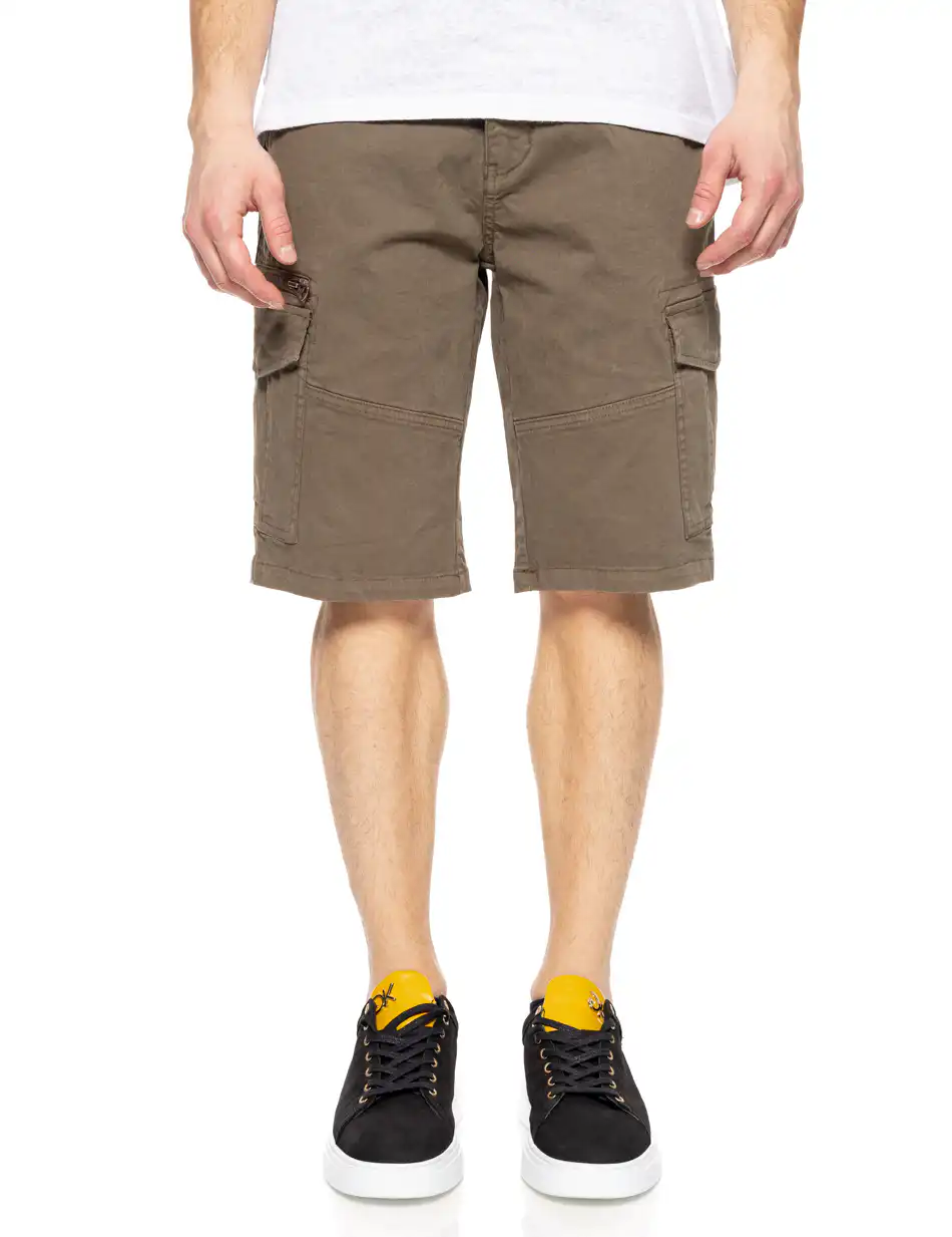 Splendid fashion ανδρική βερμούδα cargo 51-221-016 KHAKI