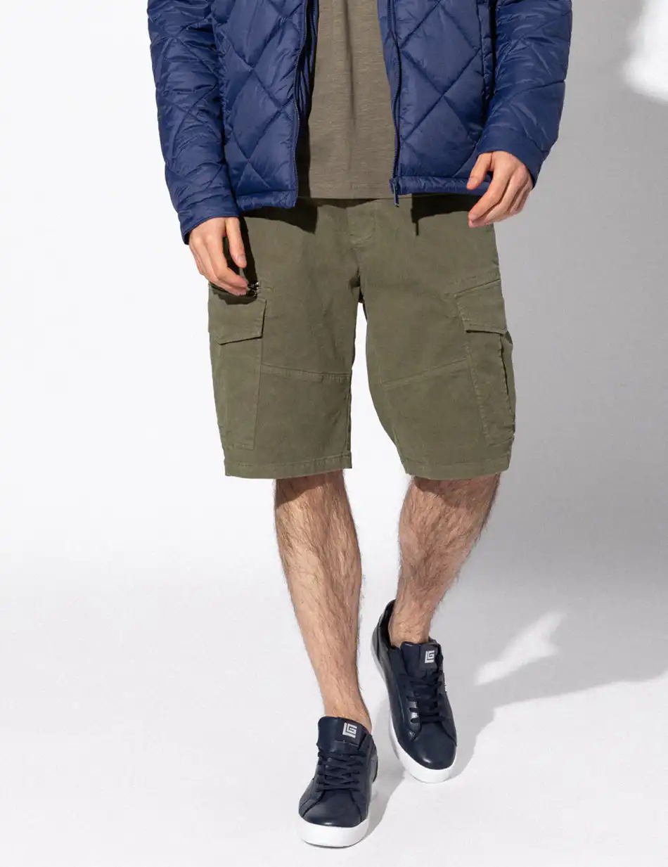 Splendid fashion ανδρική βερμούδα cargo 51-221-016 KHAKI