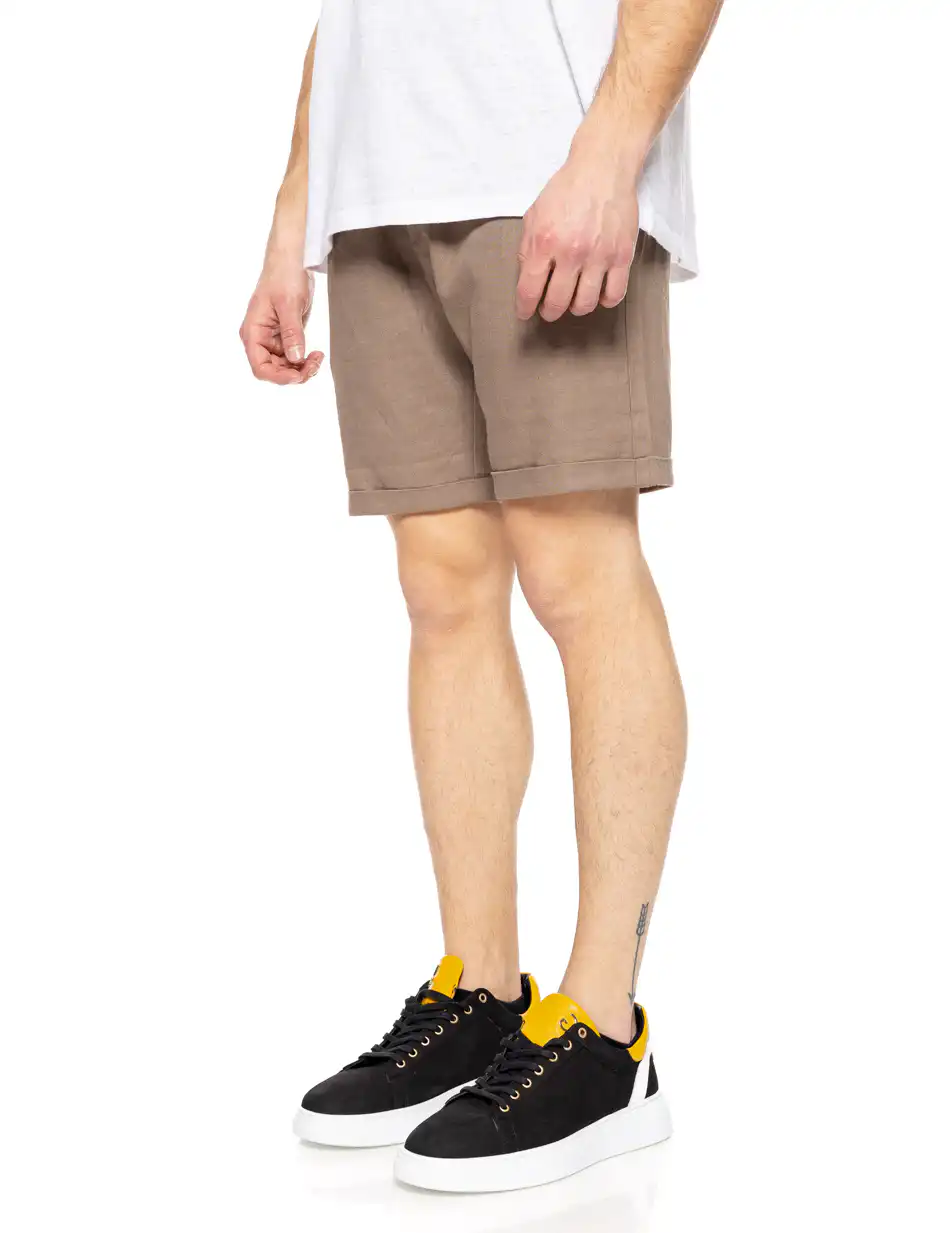 Splendid fashion ανδρική λινή βερμούδα chinos 51-221-017 FANGO