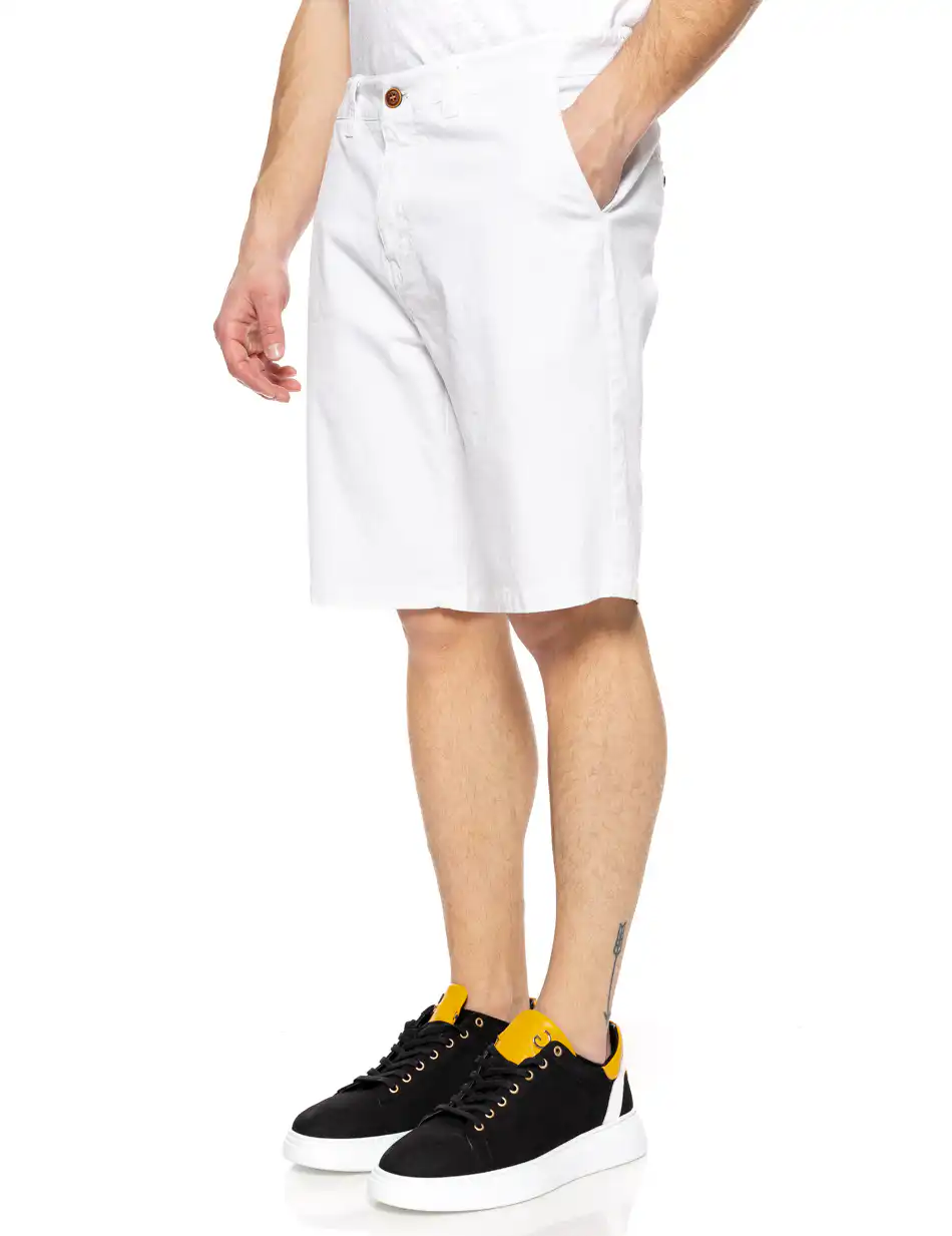 Splendid fashion ανδρική βερμούδα chinos 51-221-022 WHITE