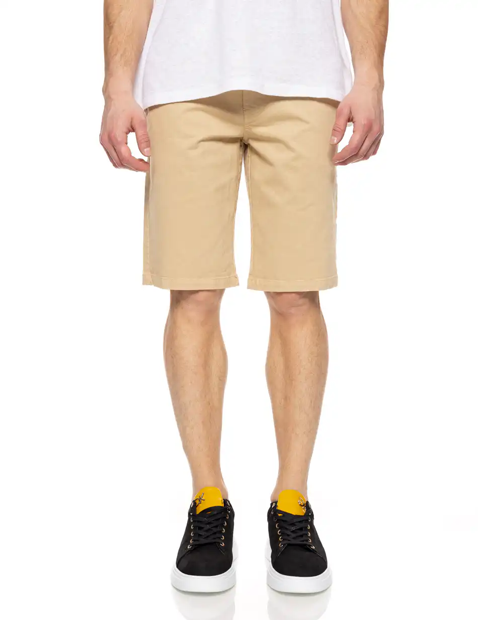 Splendid fashion ανδρική βερμούδα chinos 51-221-022 BEIGE