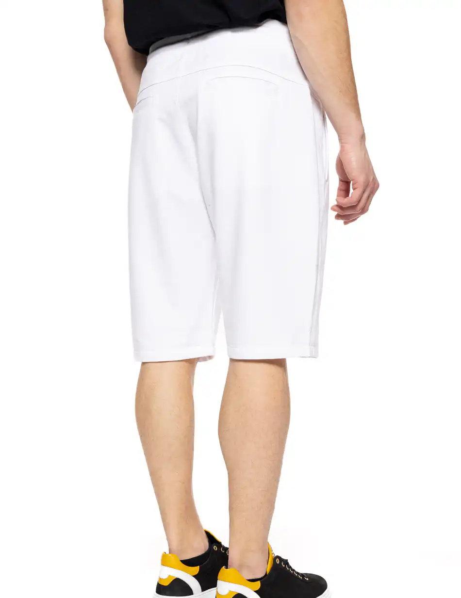 Biston fashion ανδρική φούτερ βερμούδα 51-221-027 WHITE