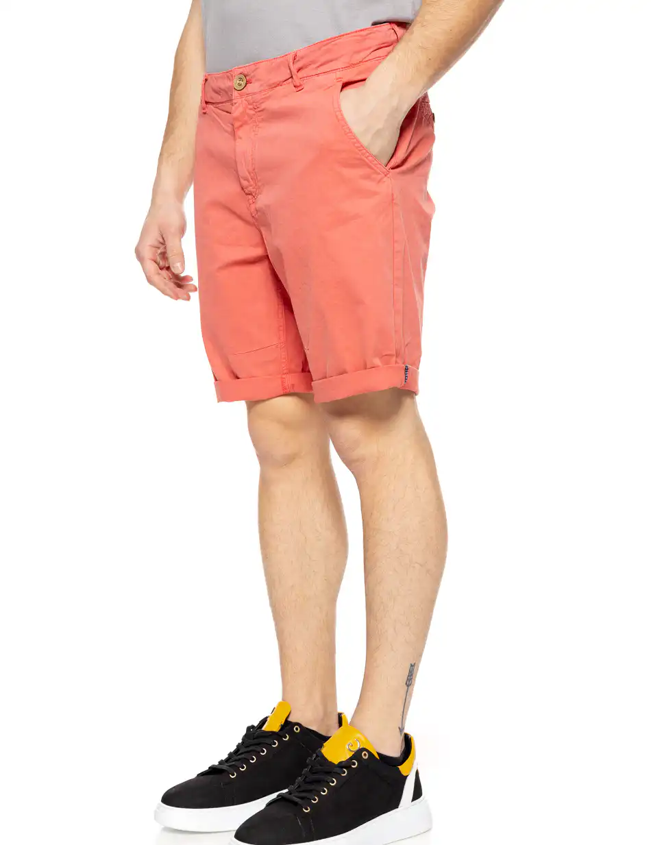 Biston fashion ανδρική βερμούδα chinos 51-221-030 CORAL