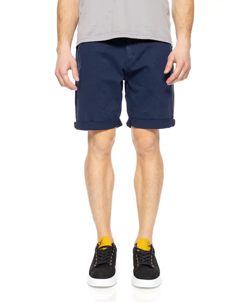 Biston fashion ανδρική βερμούδα chinos 51-221-030 NAVY