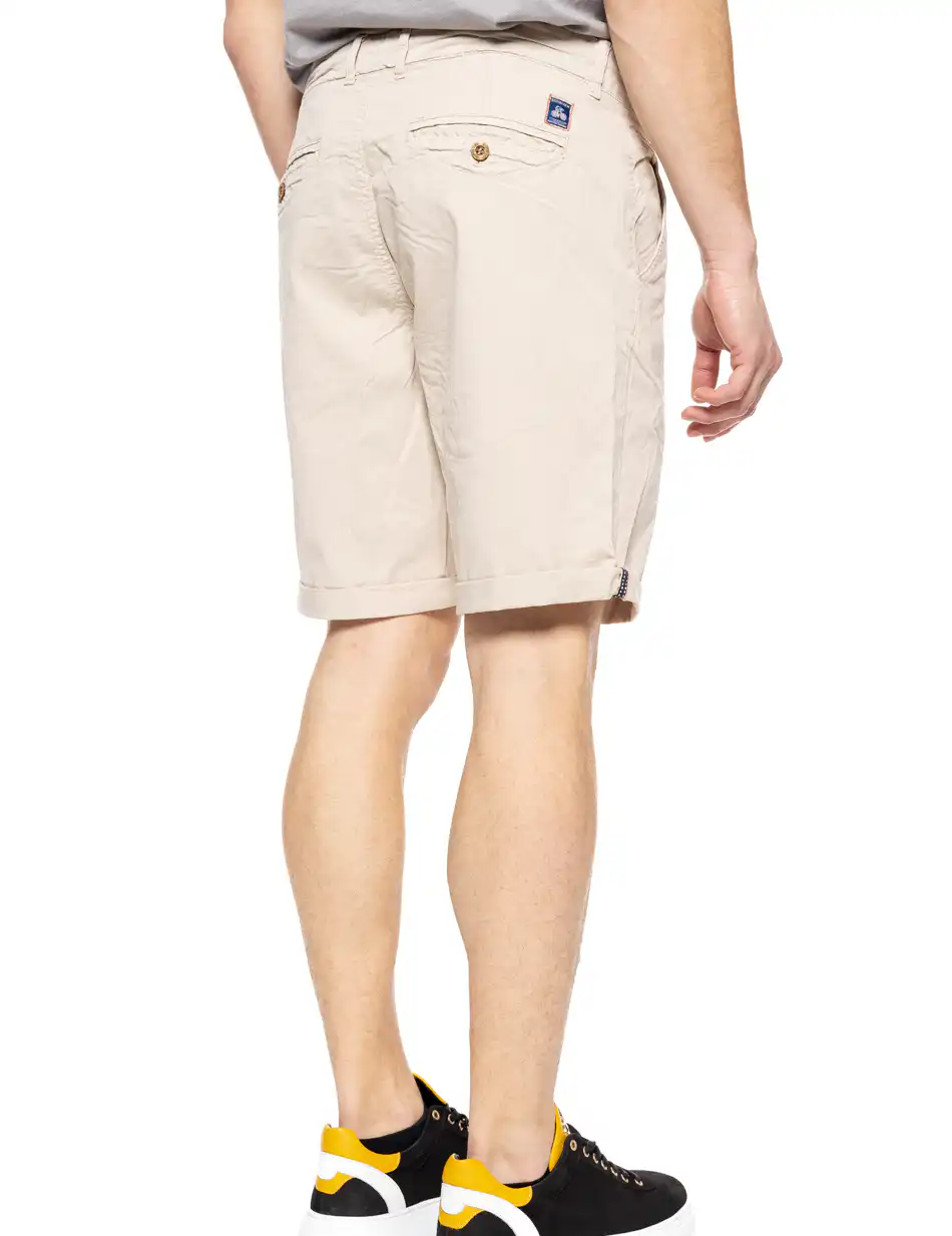 Biston fashion ανδρική βερμούδα chinos 51-221-030 BEIGE