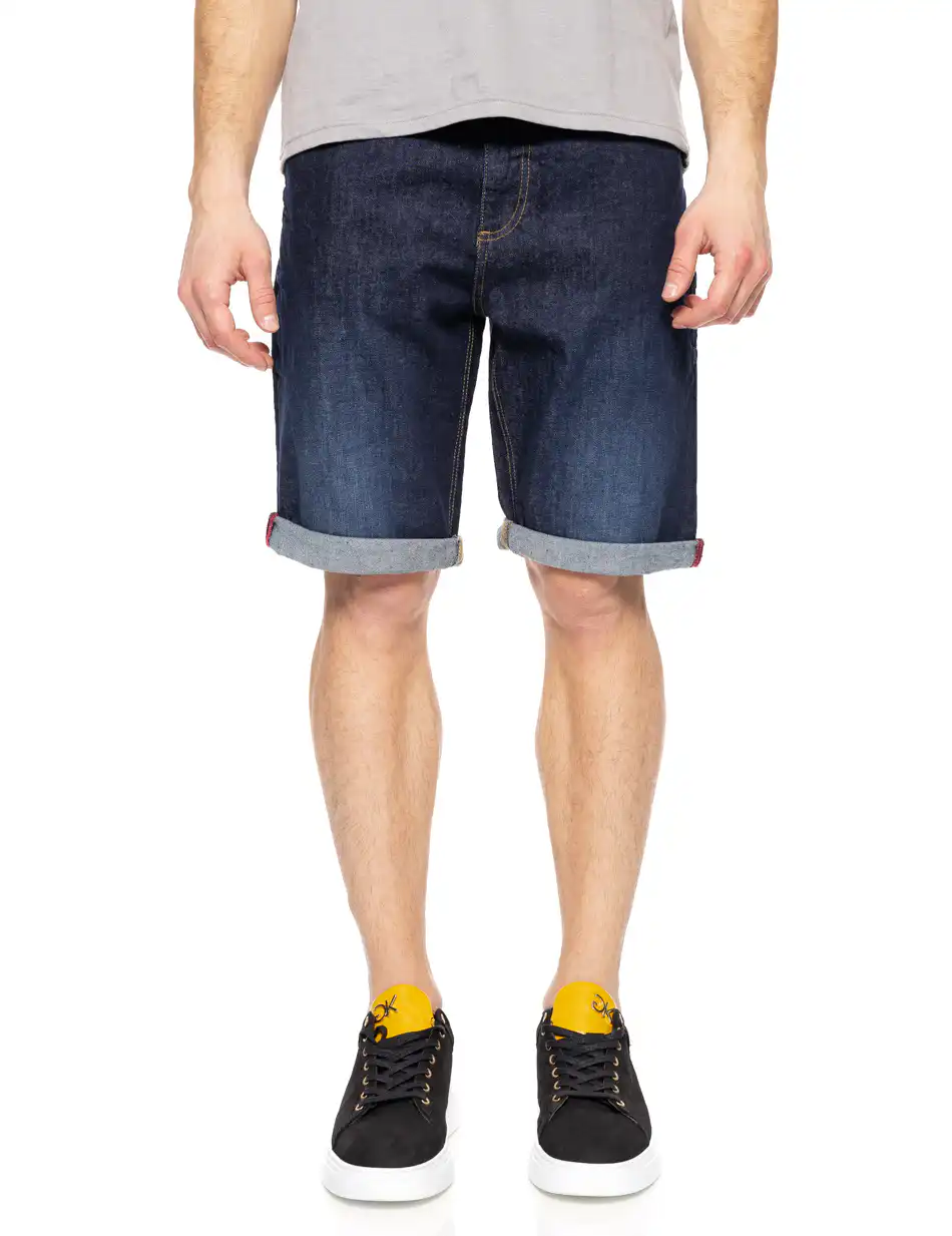 Biston fashion ανδρική 5τσεπη τζιν βερμούδα 51-221-031 DK WASH