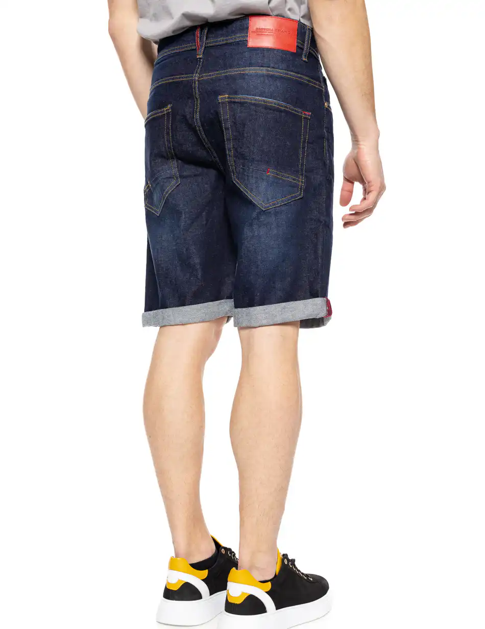 Biston fashion ανδρική 5τσεπη τζιν βερμούδα 51-221-031 DK WASH