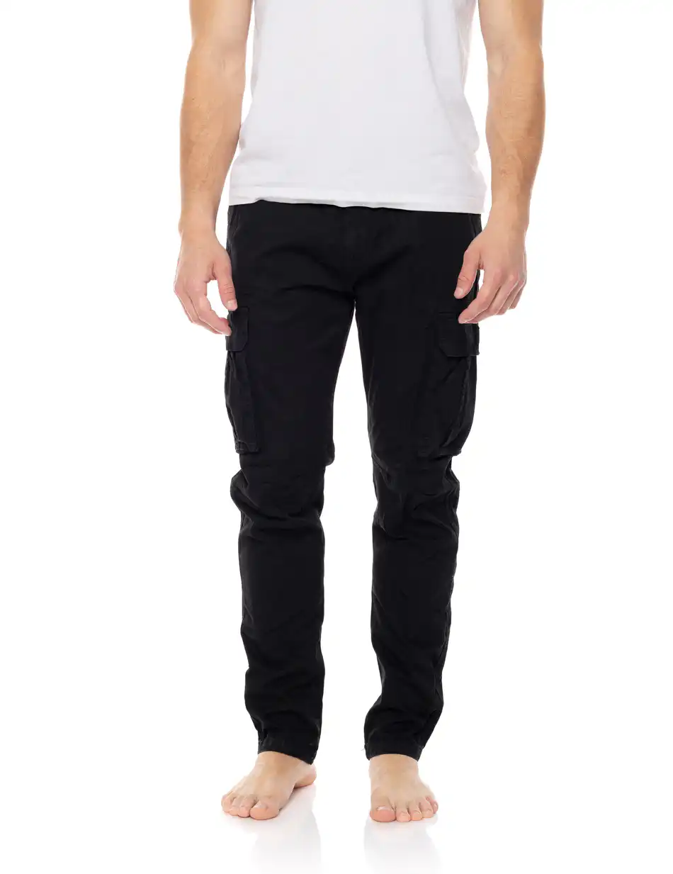 Biston fashion ανδρικό παντελόνι cargo 51-241-006 BLACK