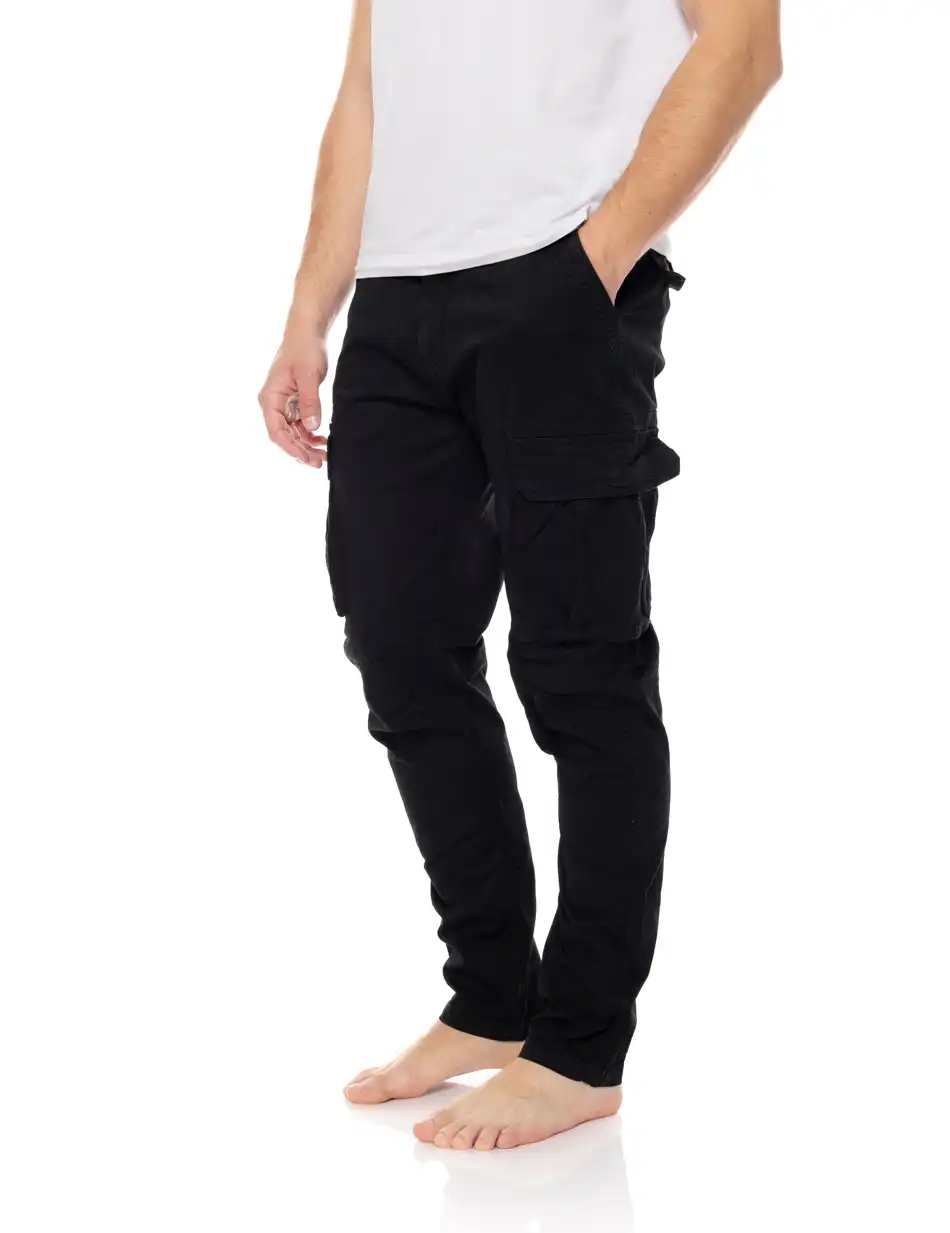 Biston fashion ανδρικό παντελόνι cargo 51-241-006 BLACK