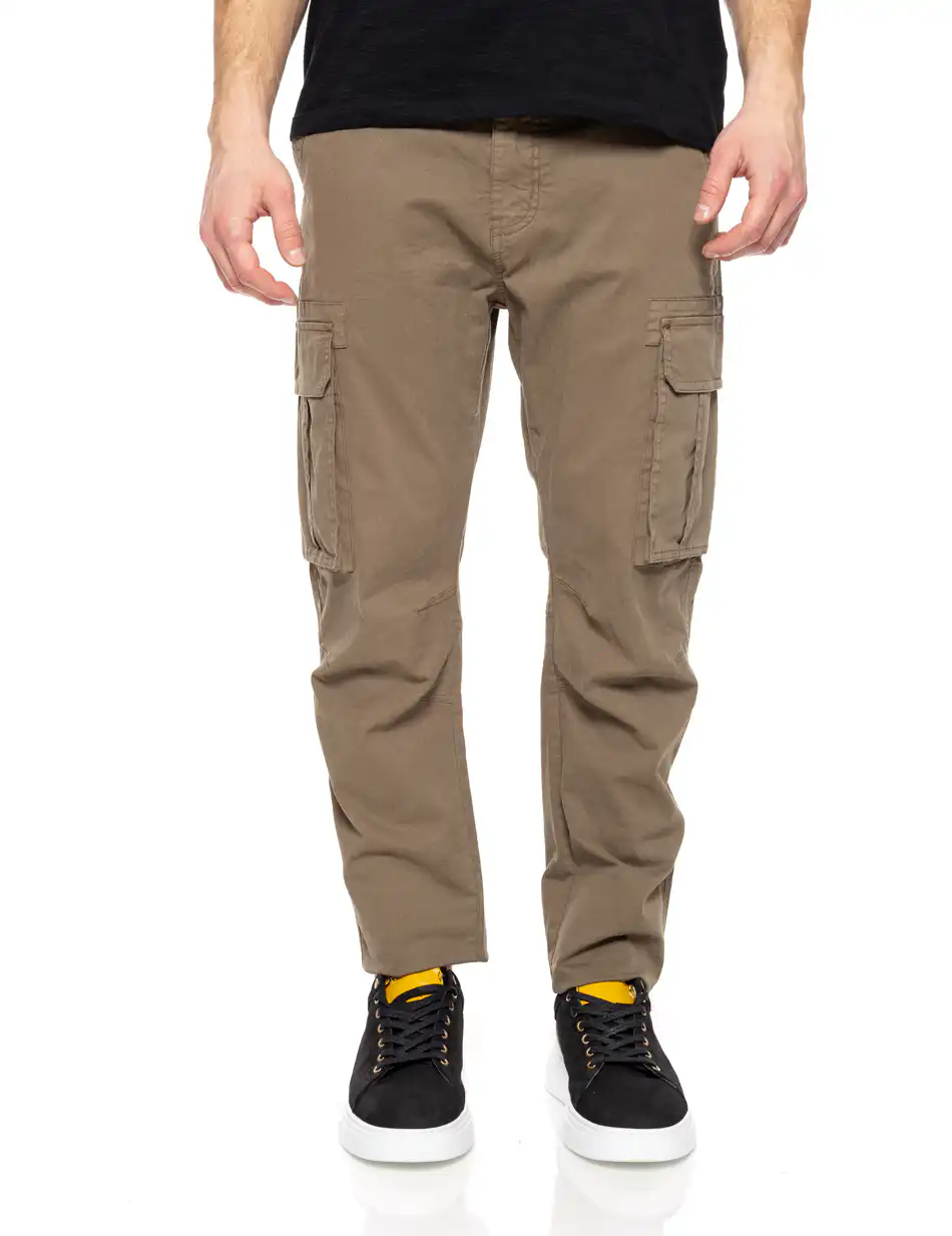 Biston fashion ανδρικό παντελόνι cargo 51-241-006 KHAKI