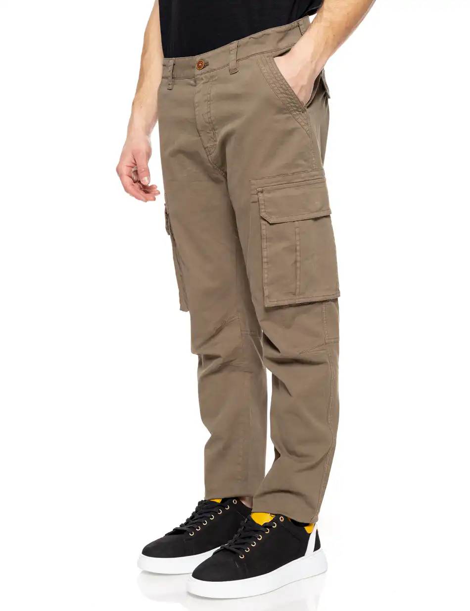 Biston fashion ανδρικό παντελόνι cargo 51-241-006 KHAKI