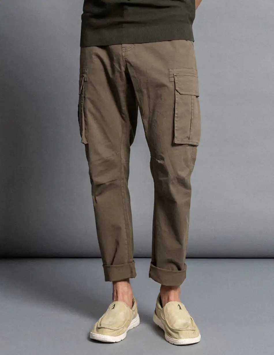 Biston fashion ανδρικό παντελόνι cargo 51-241-006 KHAKI