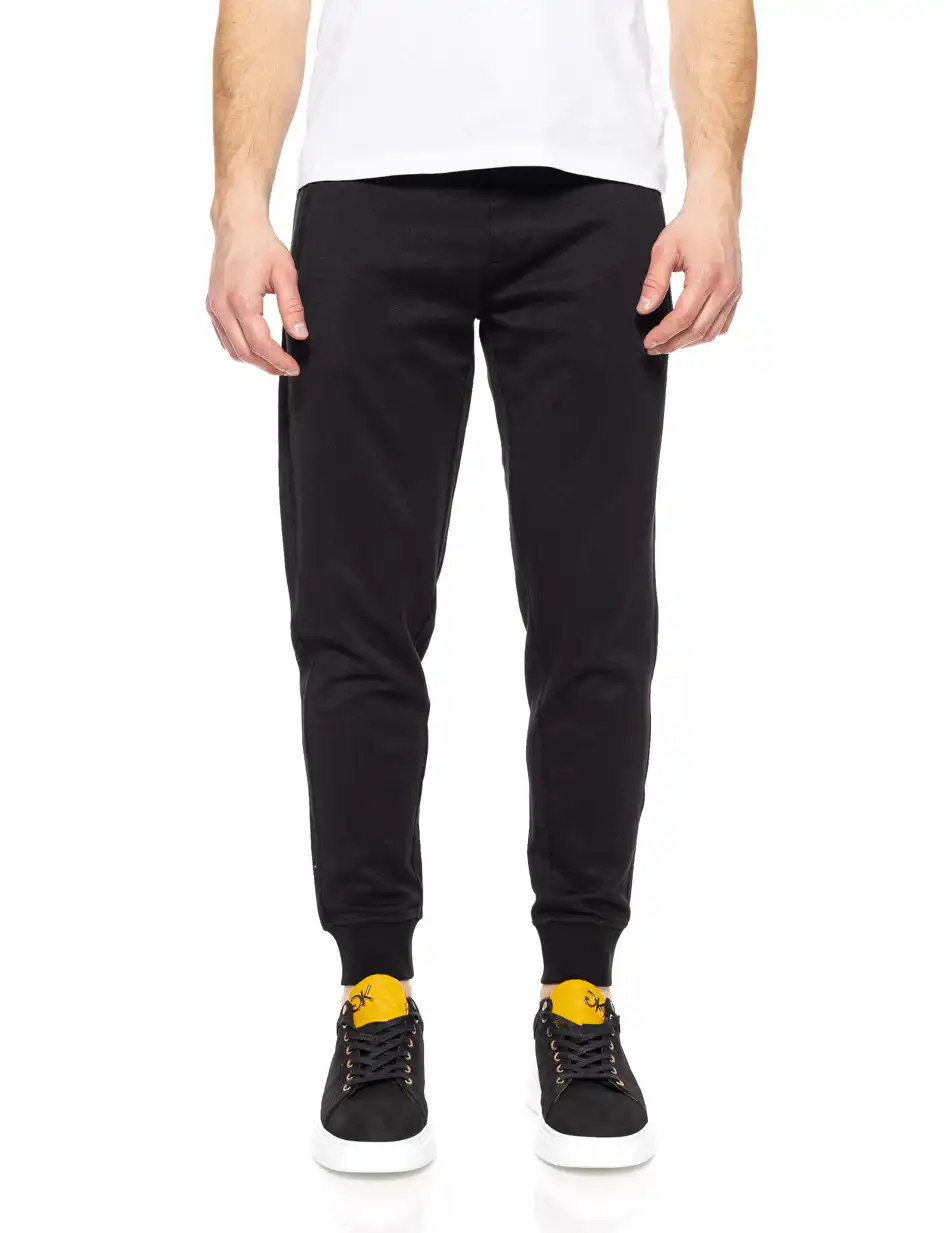 Splendid fashion ανδρικό παντελόνι φούτερ με τσέπες στο πλαι 51-241-009 BLACK