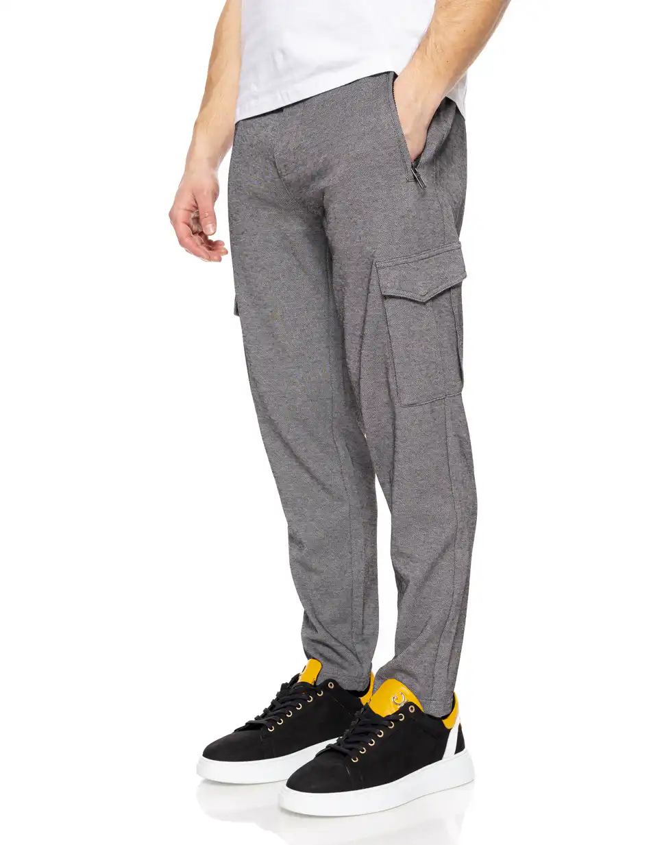 Splendid fashion ανδρικό cargo φούτερ παντελόνι 51-241-010 DK GREY