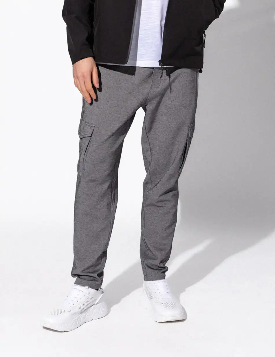 Splendid fashion ανδρικό cargo φούτερ παντελόνι 51-241-010 DK GREY