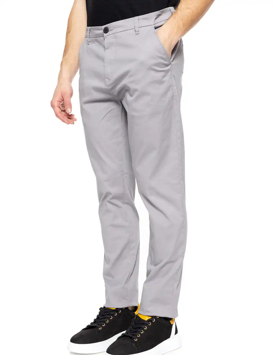 Biston fashion ανδρικό παντελόνι chinos 51-241-012 GREY