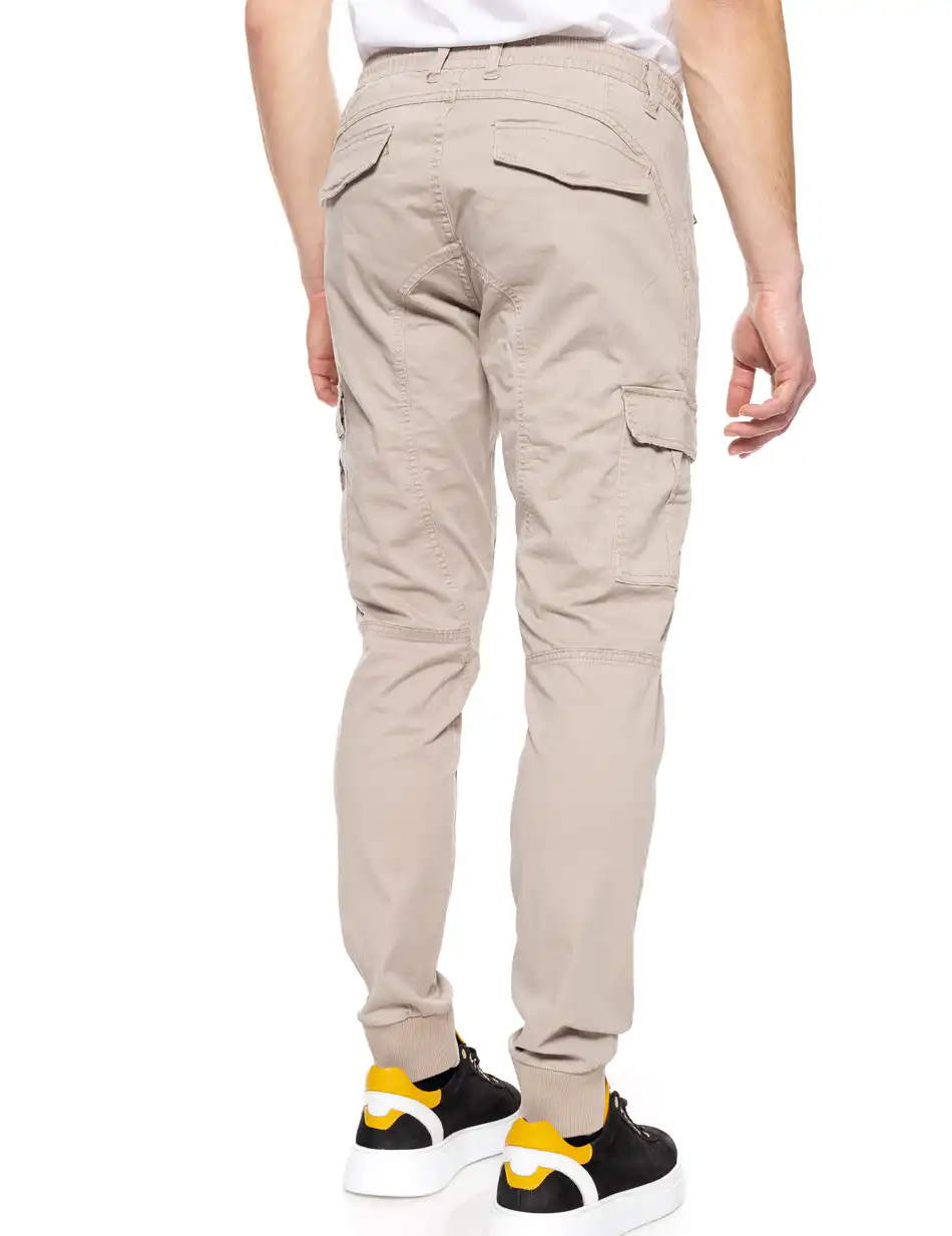 Splendid fashion ανδρικό παντελόνι cargo 51-241-013 BEIGE