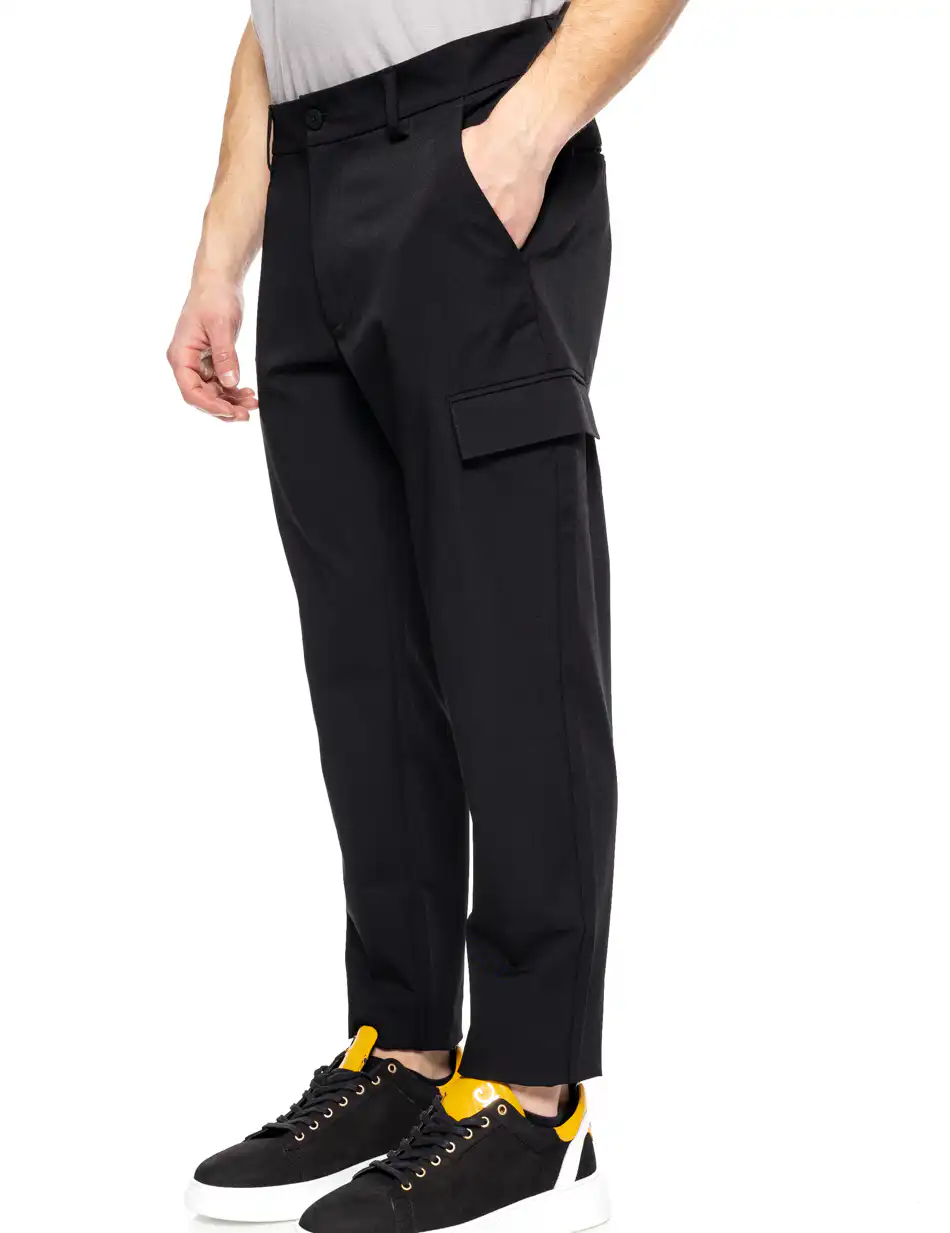 Biston fashion ανδρικό παντελόνι με πλαινες τσέπες 51-241-014 BLACK