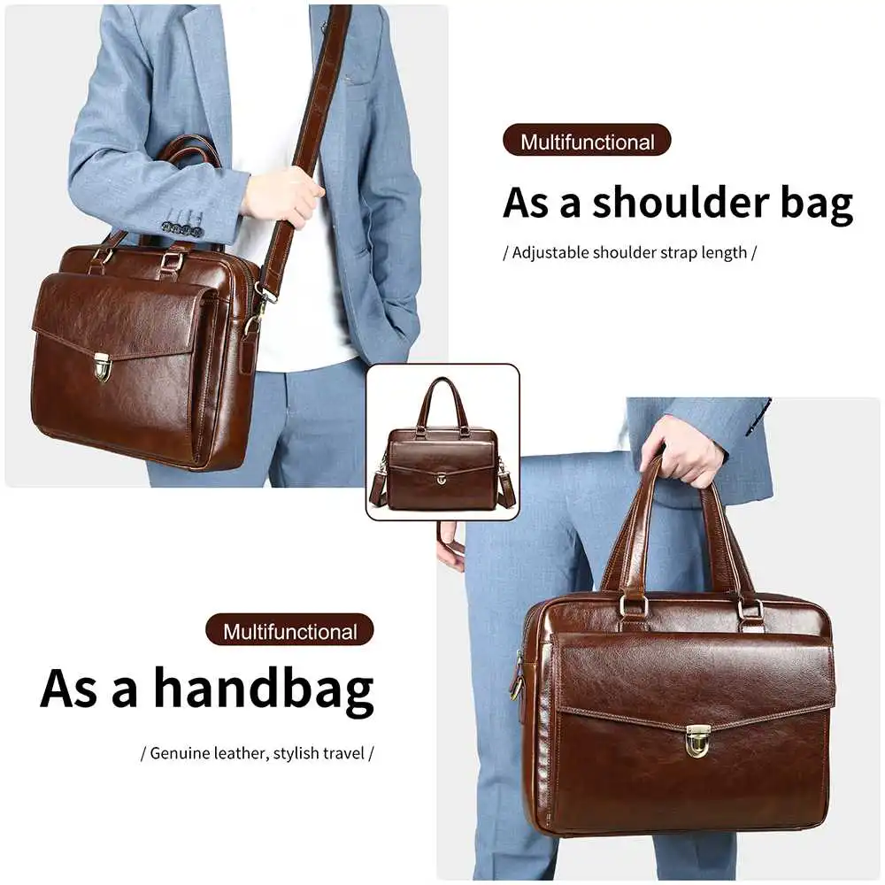 Δερμάτινος Ανδρικός χαρτοφύλακας Cardinal 5100 καφέ