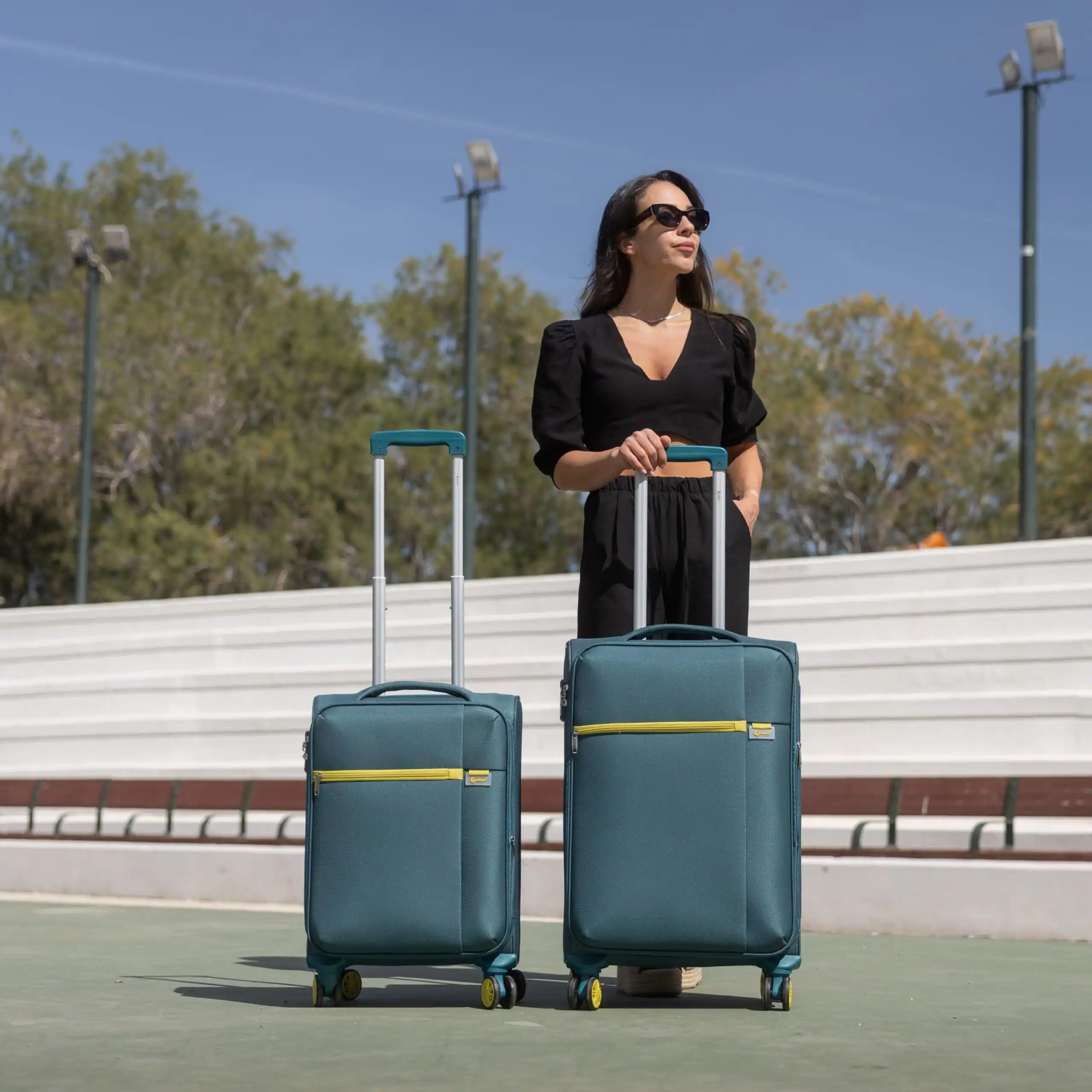 Βαλίτσα trolley Oblivion Cardinal μικρή μεσαία 5100 50/60cm πετρόλ