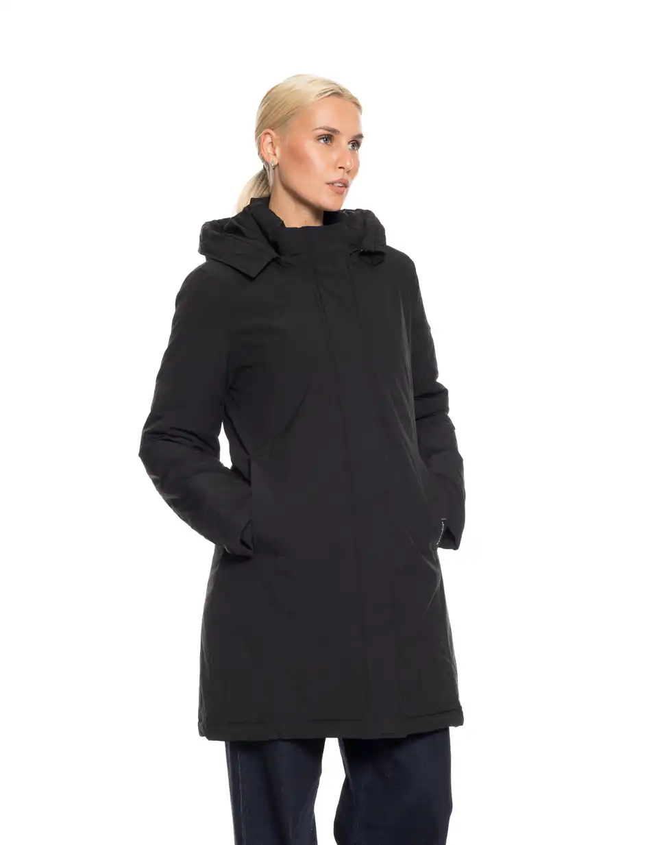 Splendid fashion γυναικείο demi μπουφάν με κουκούλα 52-101-011 BLACK