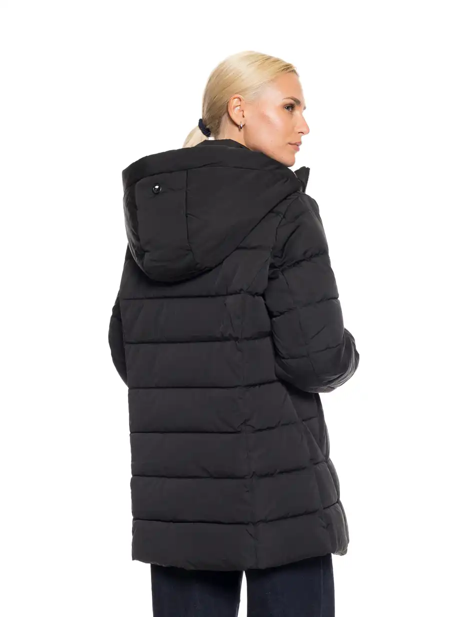 Splendid fashion γυναικείο demi μπουφάν με κουκούλα 52-101-037 BLACK