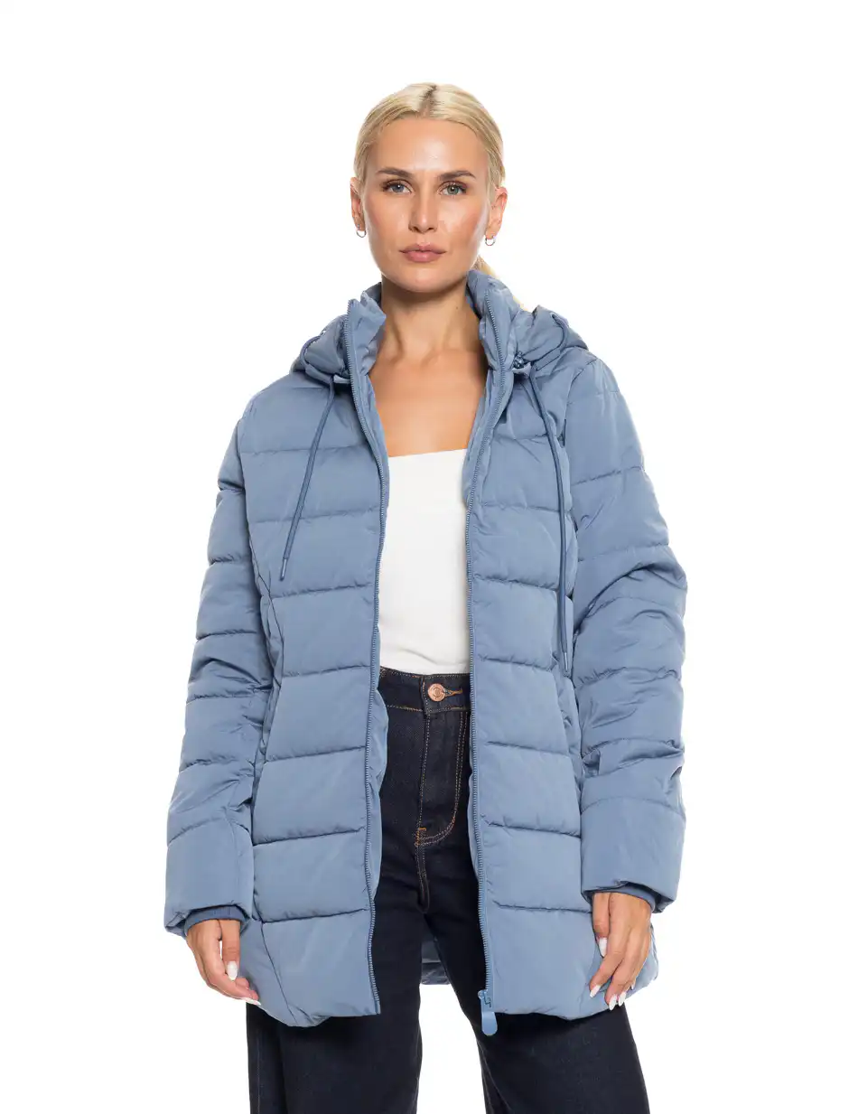 Splendid fashion γυναικείο demi μπουφάν με κουκούλα 52-101-037 INDIGO