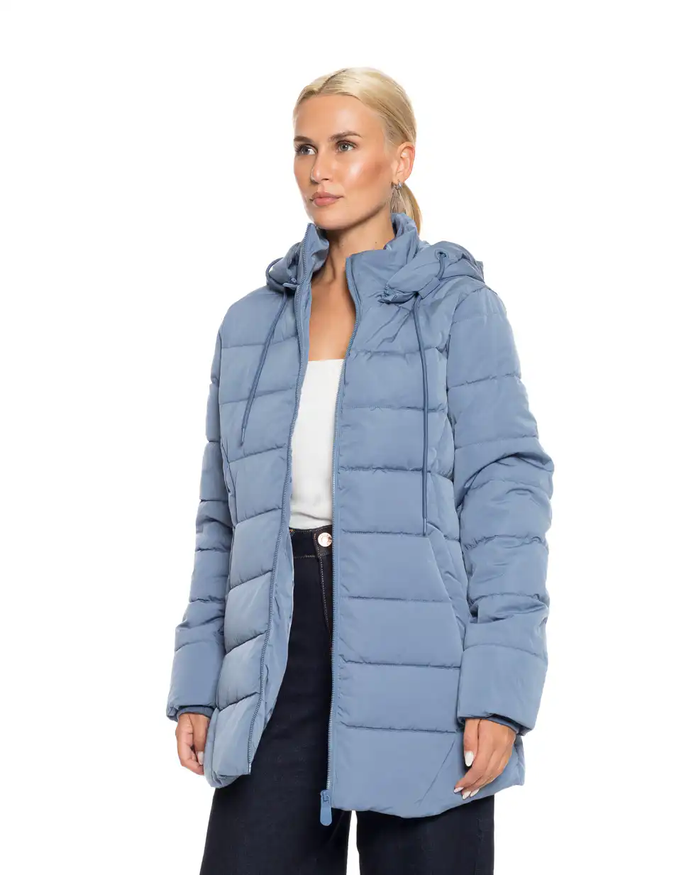 Splendid fashion γυναικείο demi μπουφάν με κουκούλα 52-101-037 INDIGO