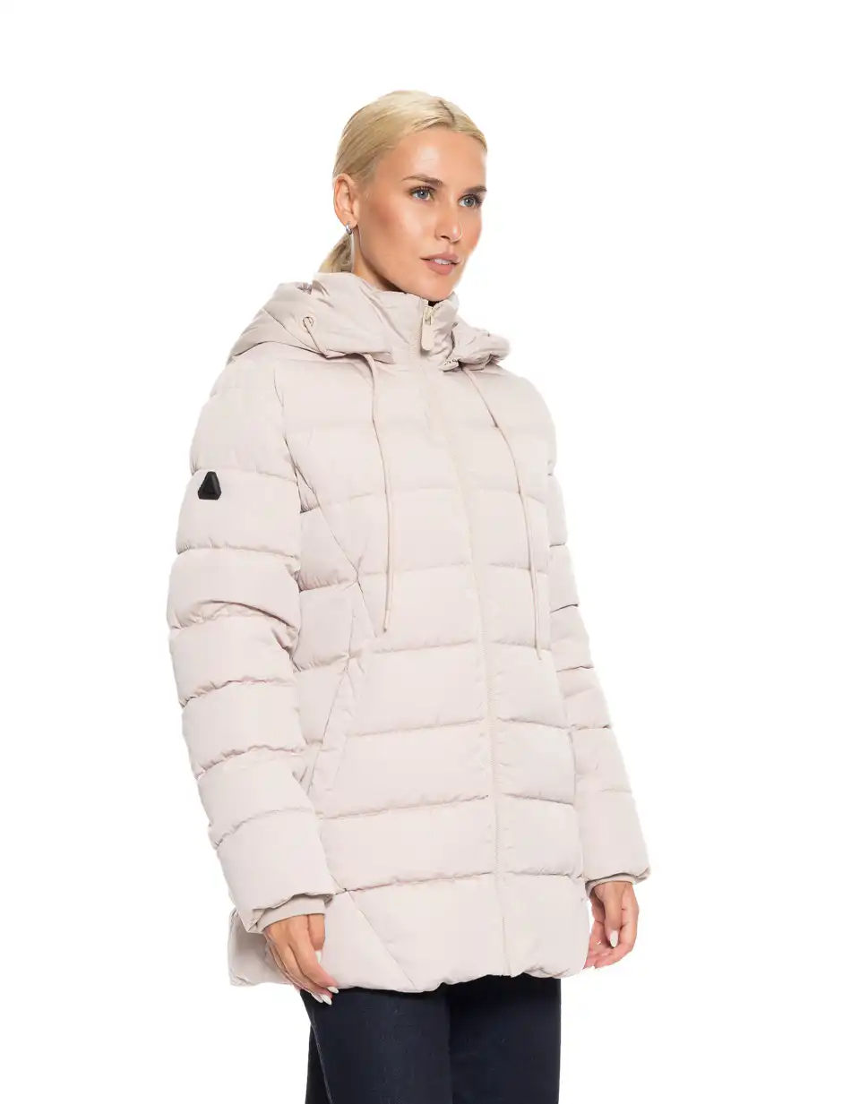 Splendid fashion γυναικείο demi μπουφάν με κουκούλα 52-101-037 LT BEIGE