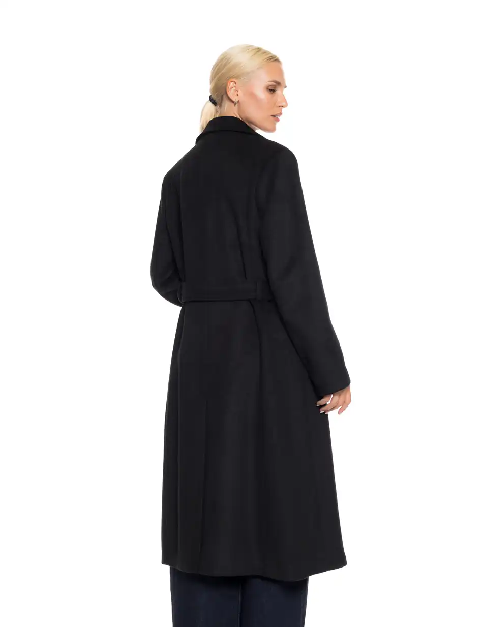 Biston fashion γυναικείο μακρύ παλτό 52-101-050 BLACK