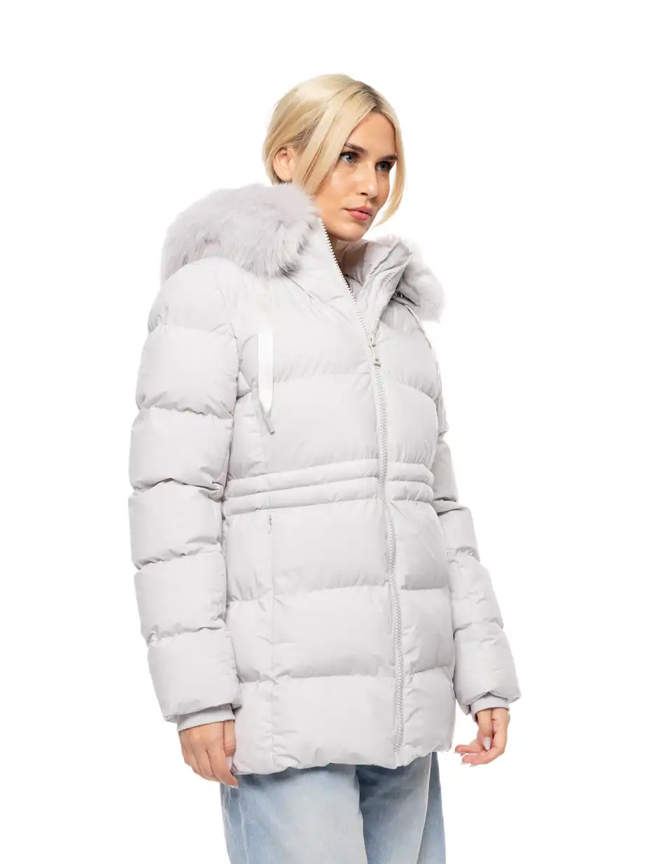 Biston fashion γυναικείο demi μπουφάν με αποσπώμενη κουκούλα 52-101-052 ICE