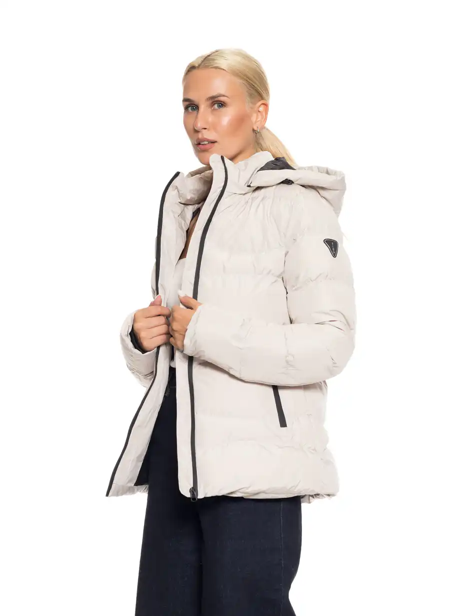 Splendid fashion γυναικείο κοντό μπουφάν με κουκούλα “slimfit” 52-101-066 ICE