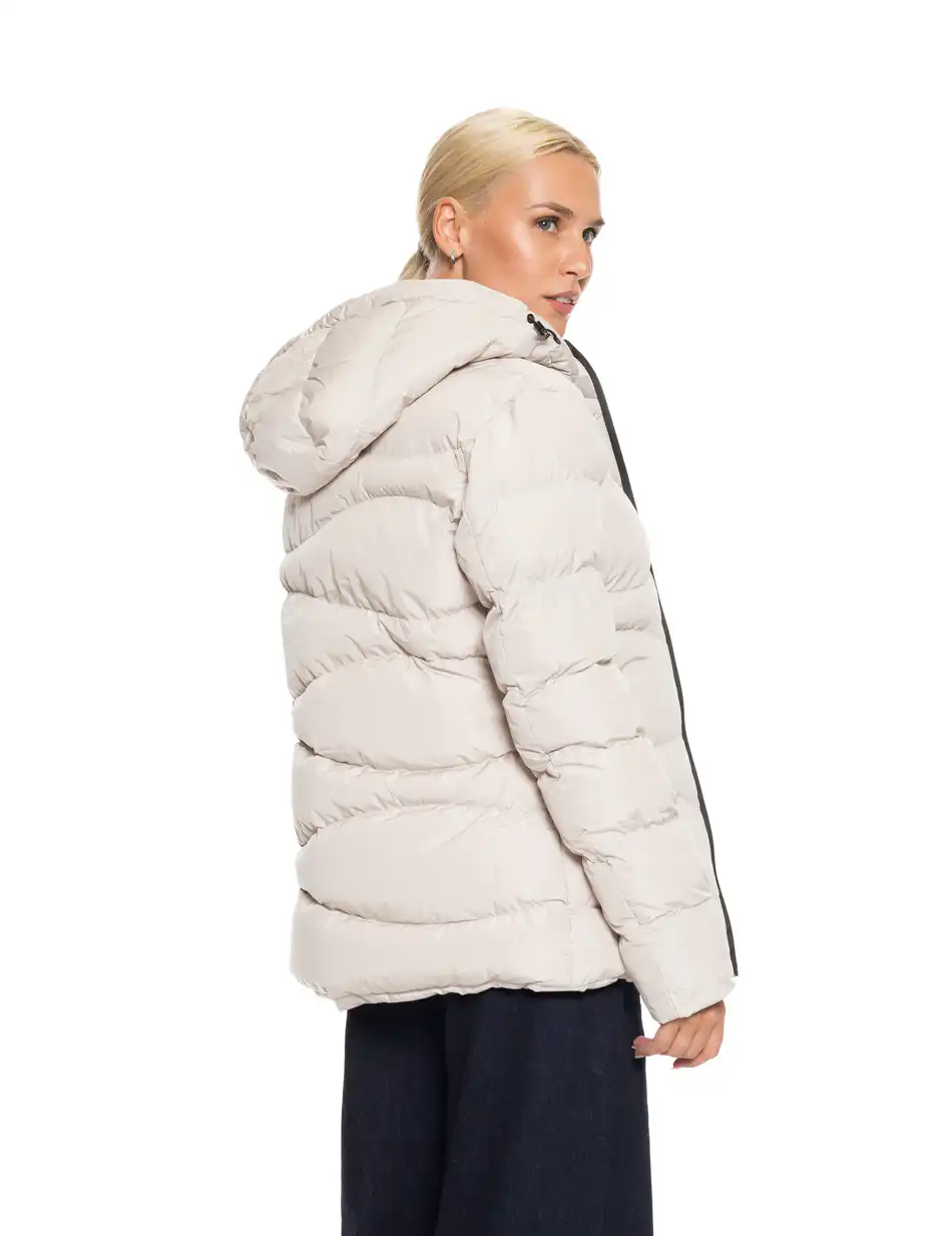 Splendid fashion γυναικείο κοντό μπουφάν με κουκούλα "slimfit" 52-101-066 ICE
