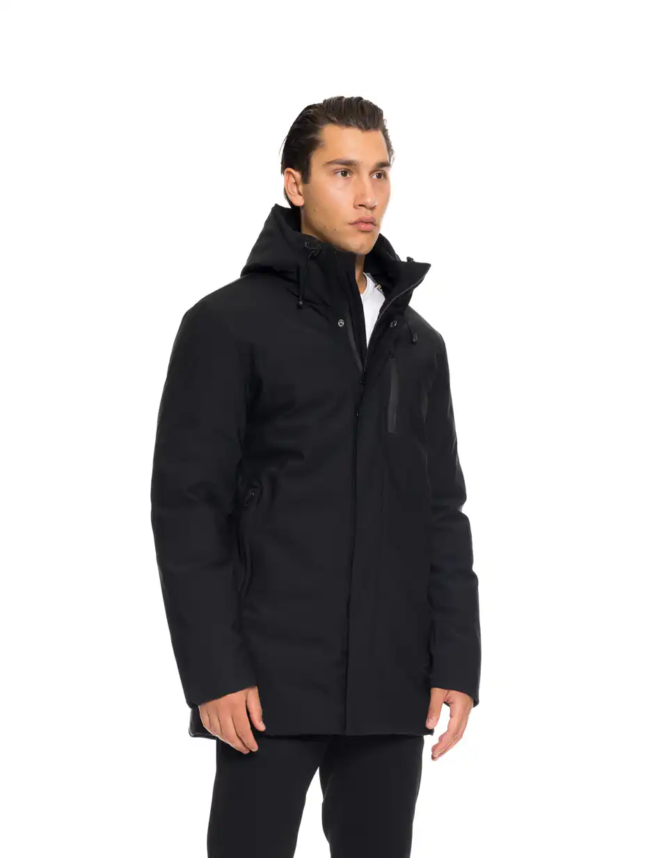 Splendid fashion ανδρικό demi μπουφάν με ενσωματωμένη κουκούλα 52-201-030 BLACK