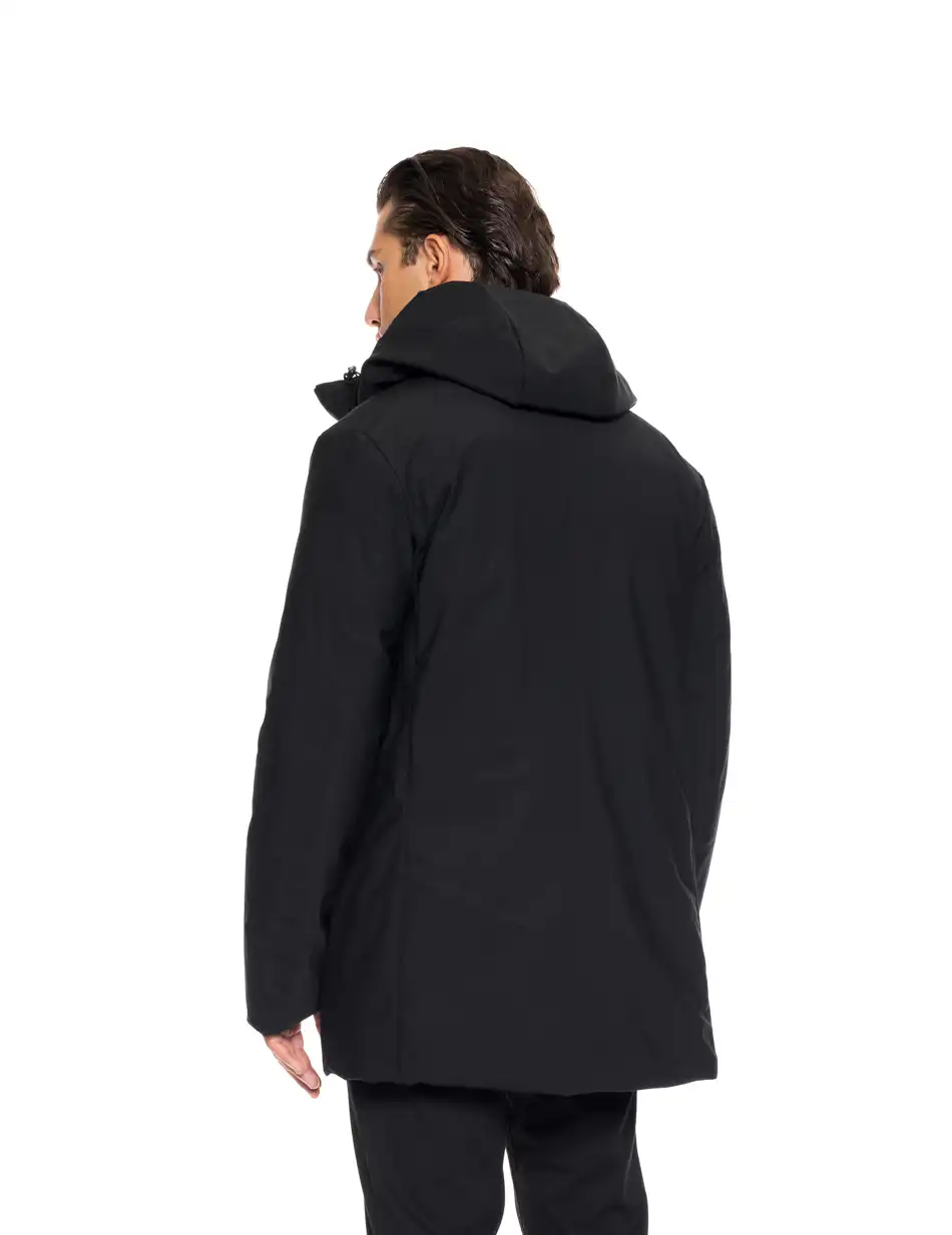 Splendid fashion ανδρικό demi μπουφάν με ενσωματωμένη κουκούλα 52-201-030 BLACK