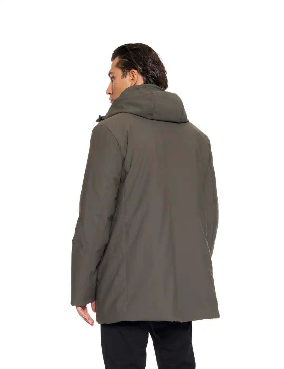 Splendid fashion ανδρικό demi μπουφάν με ενσωματωμένη κουκούλα 52-201-030 KHAKI